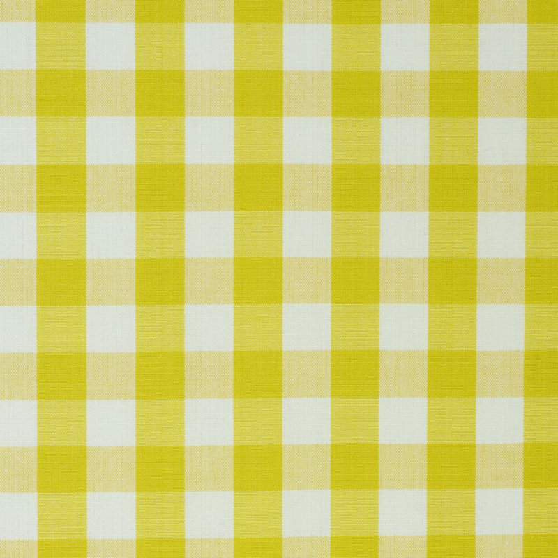 Elton Cotton Check Fabric, Yellow