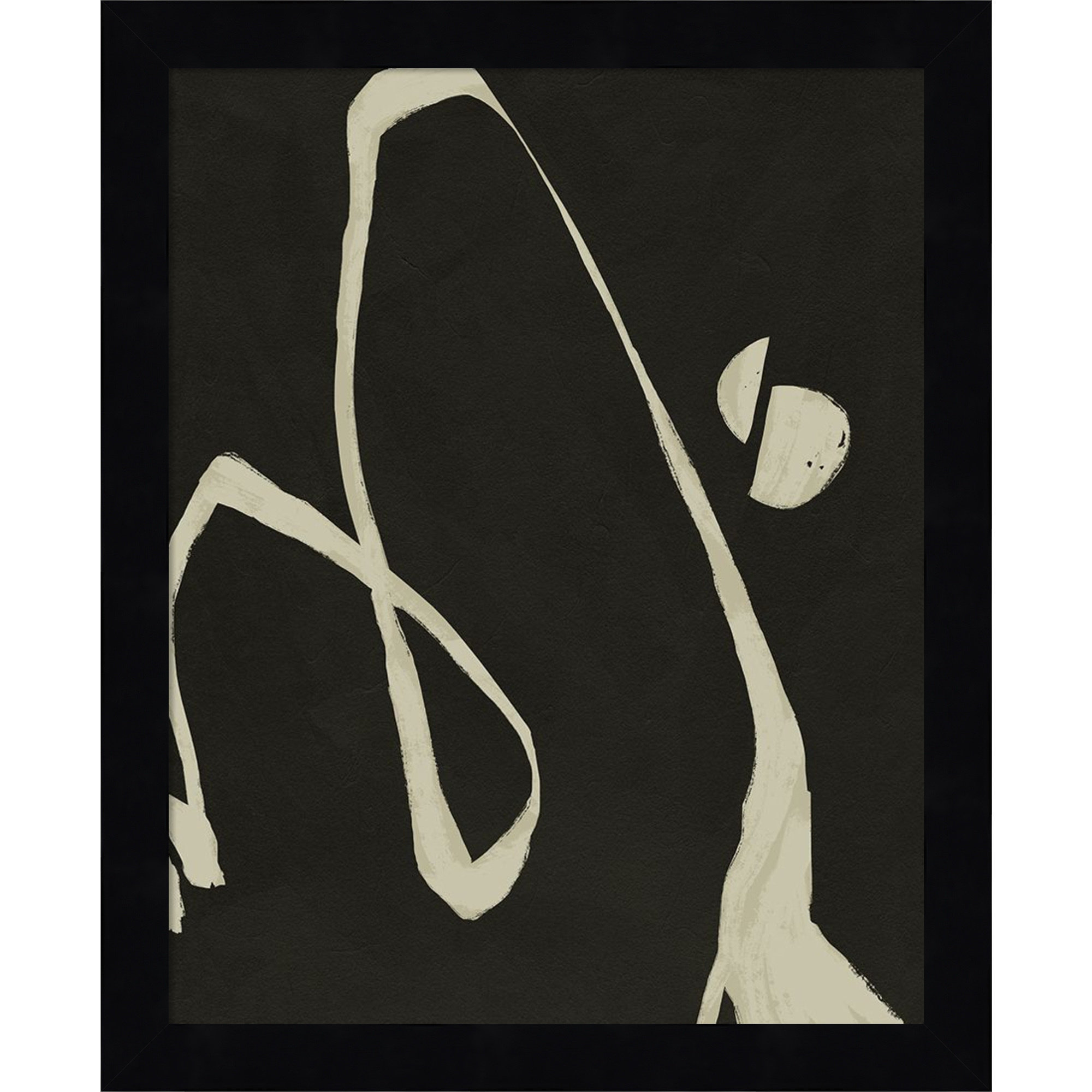 Neutral Spring II by Jacob Green, 13" H x 11" W x 1" D, Black