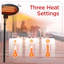 Winter Ready Series BLACK+DECKER Patio Floor Electric Heater, Patio Heater Stand for Outdoors with 3 Heat Settings