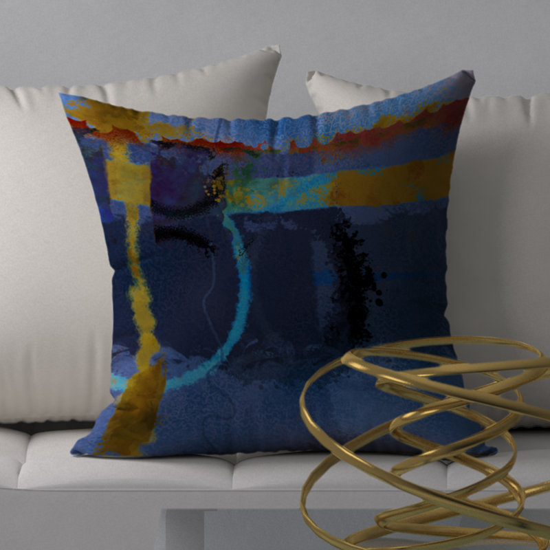Abstract Throw Pillow, 20" x 20"