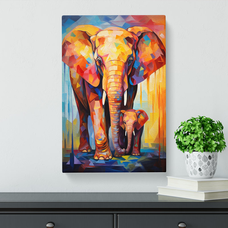 Modern Wall Art - Wrapped Canvas, 50cm H x 35cm W x 3cm D