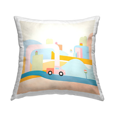Coussin Pastel Car in Landscape