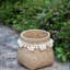 Ensemble de 2 pots à fleurs en ciment bruns 6,5 po x 6,5 po x 6 po