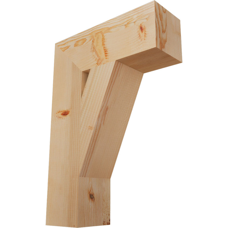 Support de bloc traditionnel l 5 5 po x P 18 po x H 26 po, sapin Douglas, Douglas (lisse), H 26 po x l 5,5 po x P 18 po