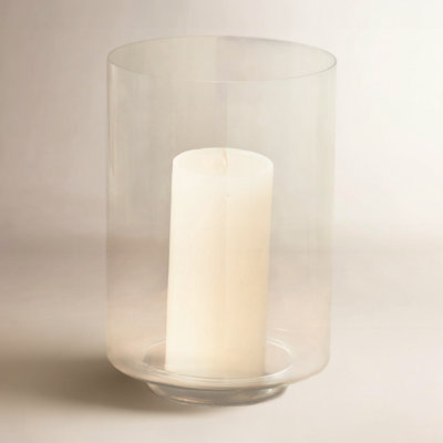 Perry 9.35'' H Glass Tabletop Hurricane