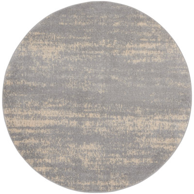Nourison Essentials Grey Beige Indoor/Outdoor Area Rug