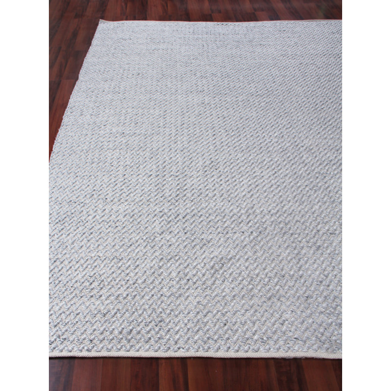 Rialto Chevron Area Rug in Light Gray, Rectangle 10' x 14'