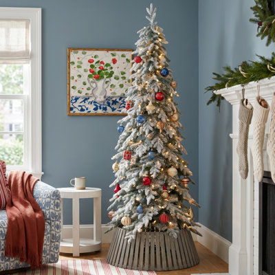 Hersi Frosted 9' Pre-Lit Spruce Christmas Tree