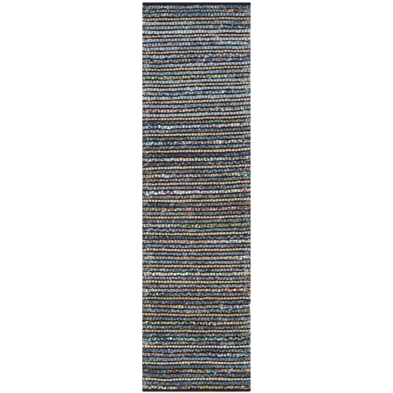 Doleman Hand Woven Cotton/Jute Rug in Natural, Runner 2'3" x 6'