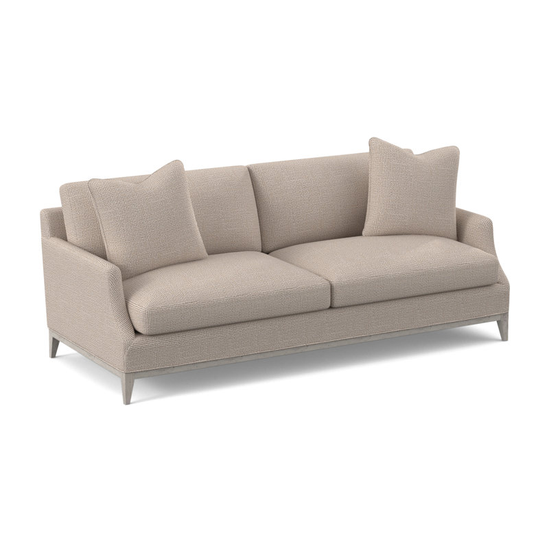 Canapé Porter, Bisque, 100% polyester ivoire Venise