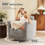 Fauteuil demi-tonneau rembourré et pivotant-763510055