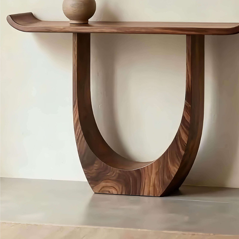 Console en bois massif de style ancien