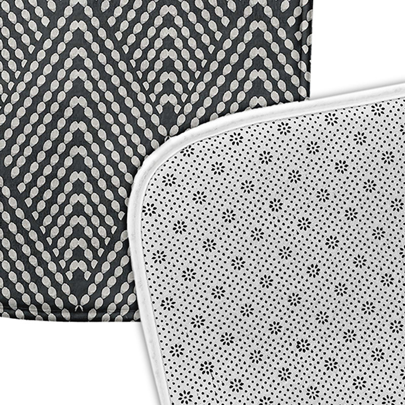 Tapis de bain GGG, L 21 po x L 34 po, Gris