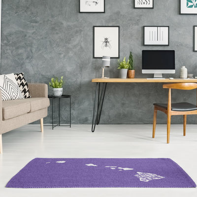 Tapis de la surface mauve hawaii