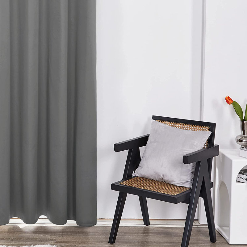 Penrith Blackout Curtain Pair, 52" W x 95" L, Light Gray