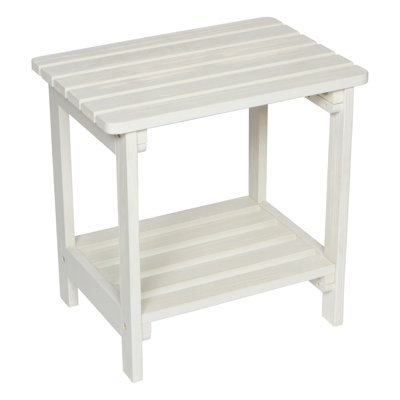 Casner Rectangular Cedar Outdoor Side Table , 14'' in. W 20'' in. D