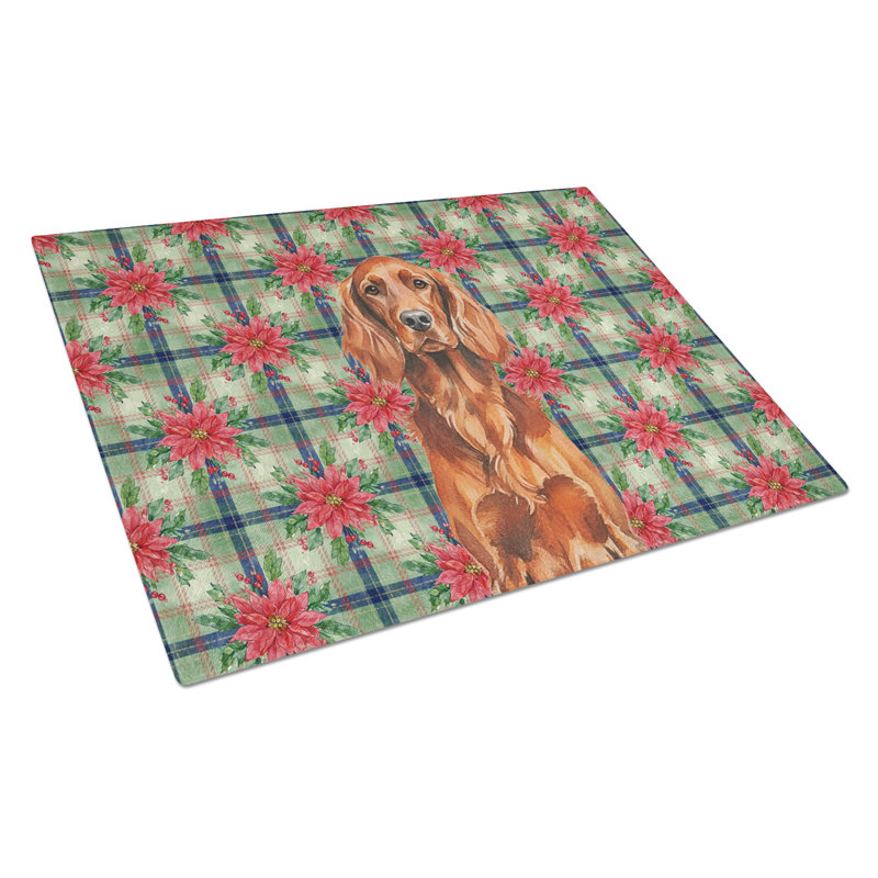 Planche à découper en verre Irish Setter