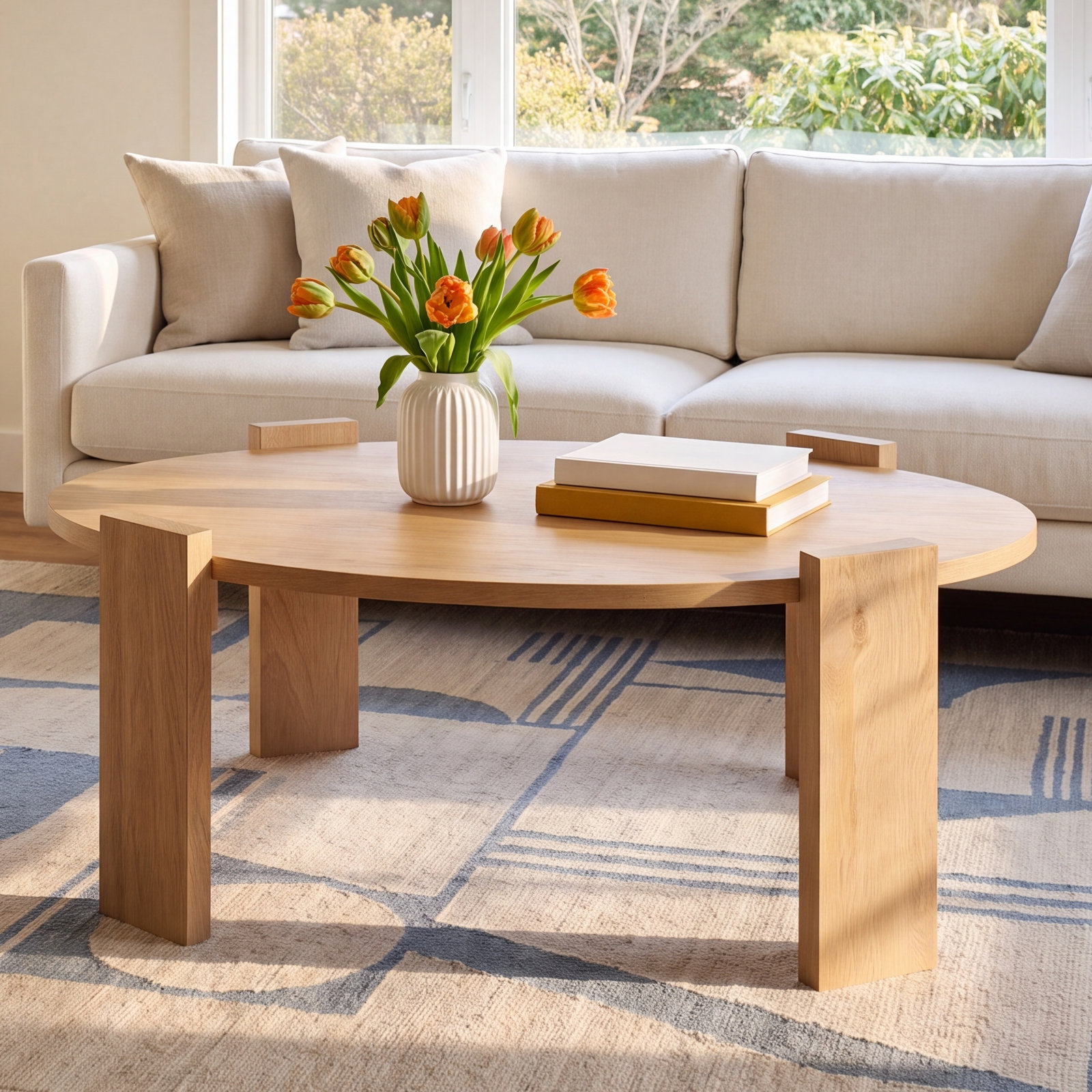 Eben Solid Wood Single Coffee Table