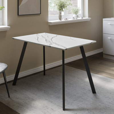 Metal Base Dining Table