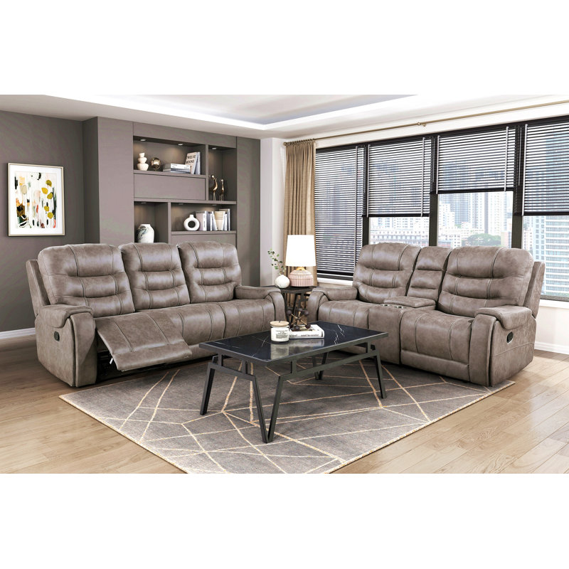 Canapé inclinable double 1 pièce Modern Living