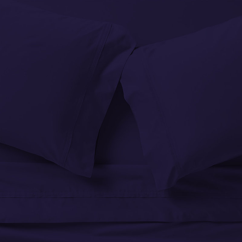Ensemble de draps 4 pièces Paarizaat 8000 Series, Ensemble de draps pour taille de lit double avec t, Mauve