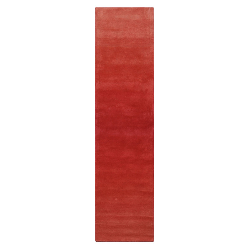 Tapis dégradé en laine corail LoomBloom, Tapis de couloir 2 pi 6 po x 12 pi