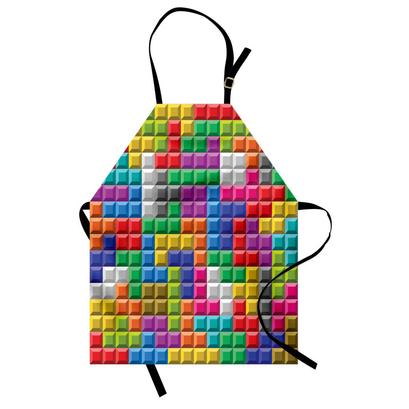 Tablier à motif géométrique