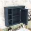 Armoire murale de salle de bain avec miroir et tablettes de rangement-115142044