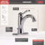 Robinet de salle de bain monotrou avec ensemble de drain Porter