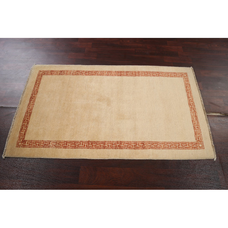 Tapis oriental Gabbeh Kashkoli noué à la main 3 x 5