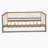 Full Size Upholstered Daybed With Trundle And Nailhead Decoration, Wood Color