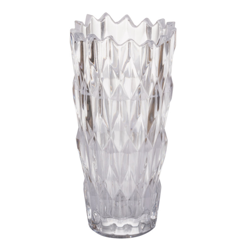 Mcvicker Glass Table Vase, 9.4" H x 4.7" W x 4.7" D