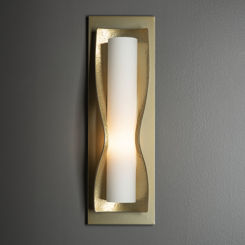 Dune Flush Mounted Sconce, 1, Modern Brass
