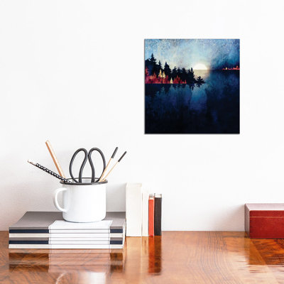 Autumn Moon Reflection - Print on Canvas