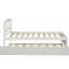 Lit plateforme simple blanc avec lit gigogne en bois massif pour un lit gigogne enchanteur