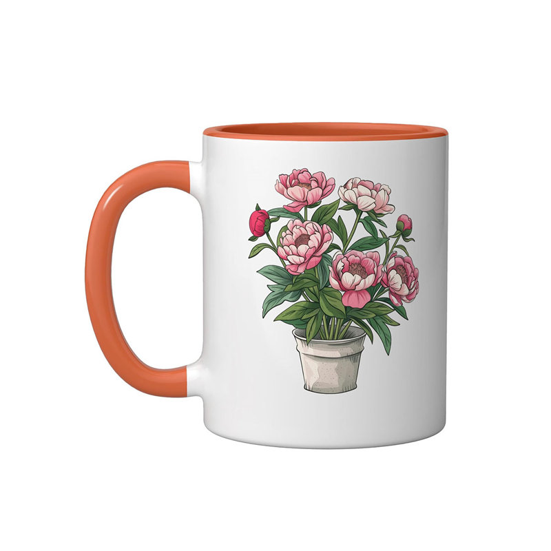 Ceramic Coffee Mug, Orange