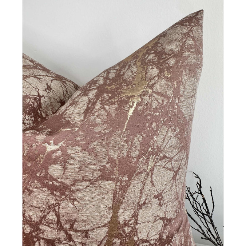 Abstract Square Cushion Cover, Pink Abstract