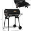 Barbecue portatif en acier au charbon 30 po avec tablette de rangement pour barbecue