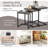 3 Pieces Multifunctional Coffee End Table Set