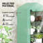 Outsunny 3 Tier Mini Greenhouse Roll Up Door 69L x 49W x 125H cm Green