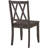 Solid Wood Double X Back Traditional Style Side Chair-99276437