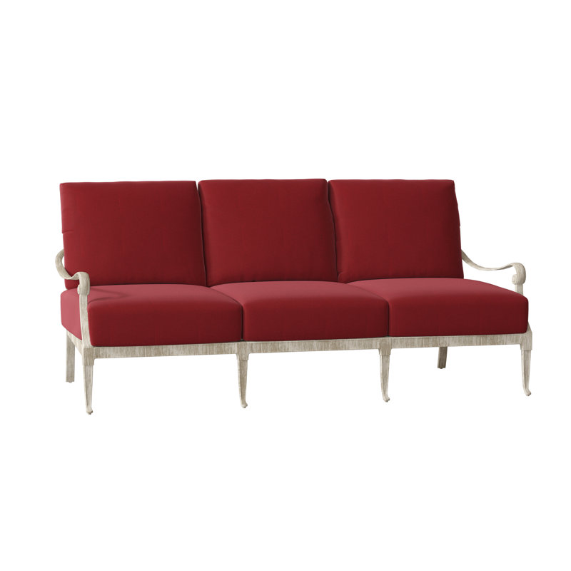 Canapé de patio avec coussins Wiltshire, Brun châtaigne, Denver Scarlett Sunbrella®