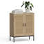  2 Door Tall Rattan Sideboard
