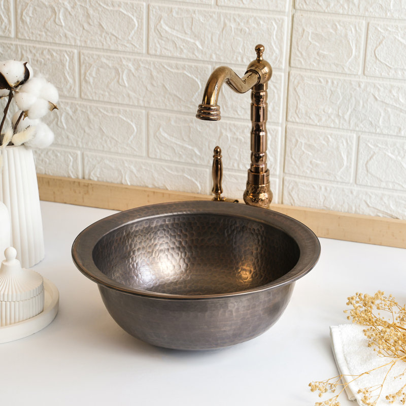 Handmade Hammered Copper Kitchen Sink – Pure Solid Copper by ALFIQ