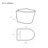 Calice Wall-Hung Toilet Bundle 0.8/1.6 GPF Dual Flush With Flush Plate-108927929