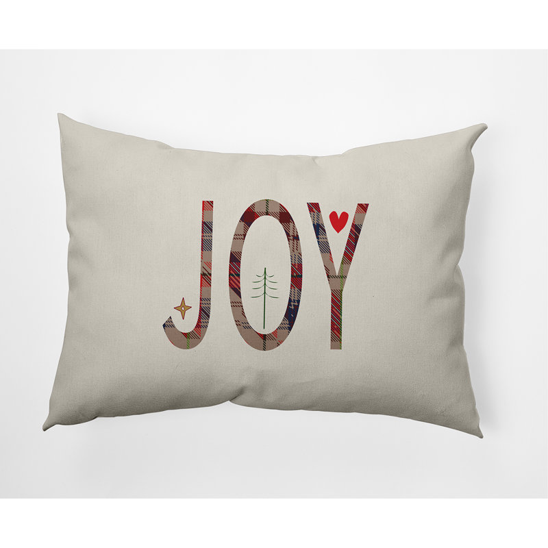 Holiday Cheer Outdoor Reversible Throw Pillow