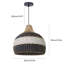 Luminaire suspendu en rotin 1 lumière-64714193