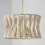 Luminaire suspendu tambour unique à 6 lumières avec accents de corde Bianca-893705953