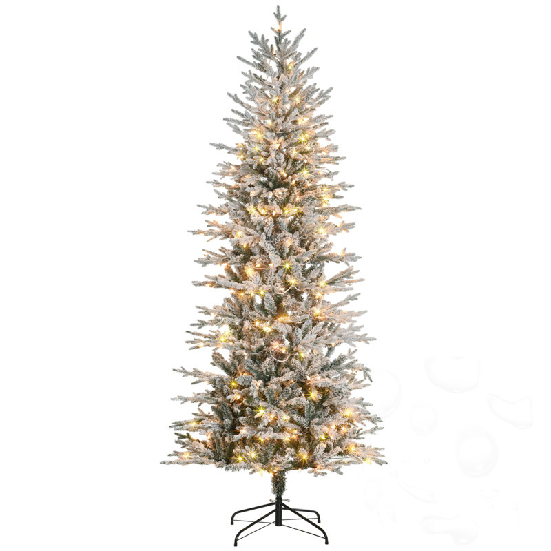 7.5Ft Tall Prelit Artificial Christmas Tree