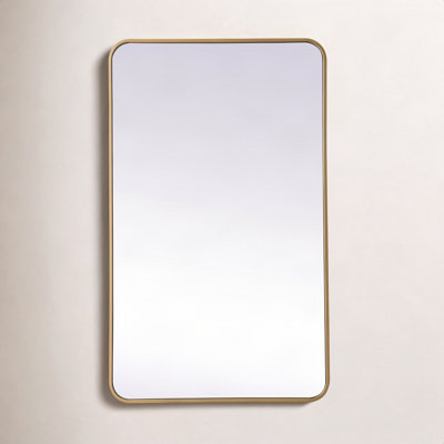 Sabine Metal Rounded Rectangle Wall Mirror